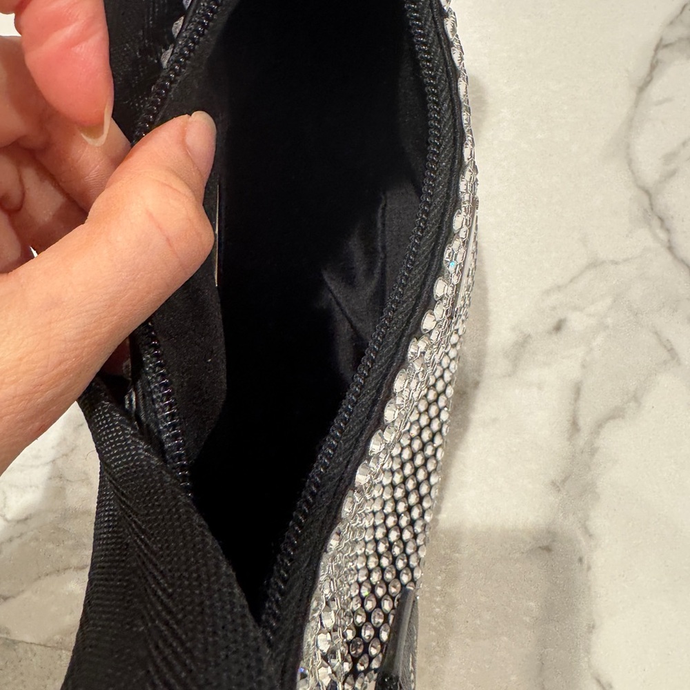 Prada Re-edition Black Crystal-Studded Shoulder Bag - Picture 8 of 11